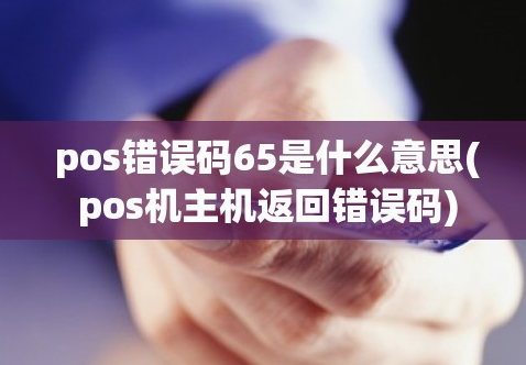 解决POS机响应码65 解决POS机响应码65