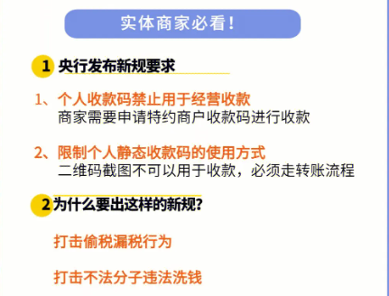 二维码收款最新规定 二维码收款最新规定